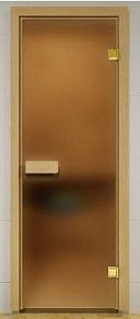 Дверь для сауны   690 х 1890 стекло бронзовое матовое  3 петли,магнит